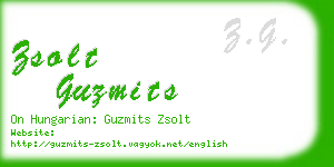 zsolt guzmits business card